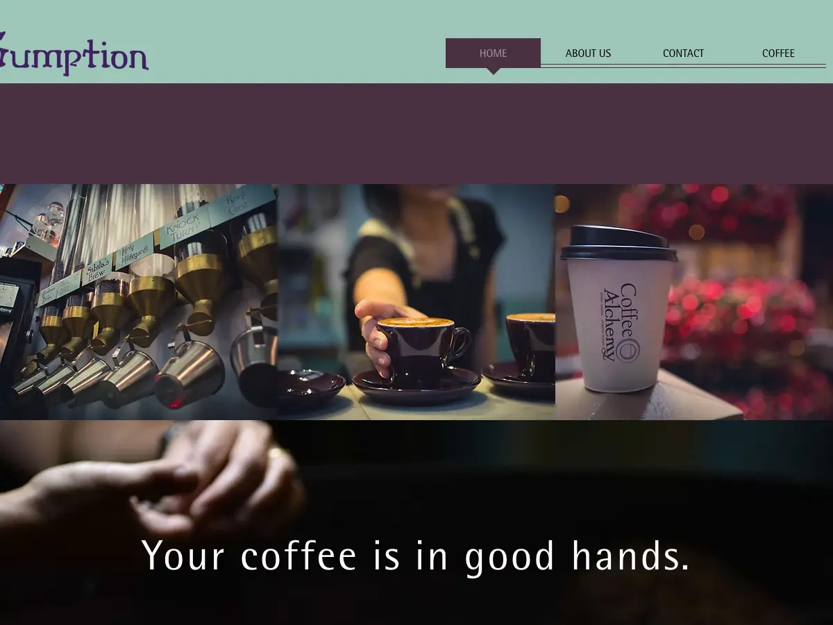Gumption by Coffee Alchemy's website