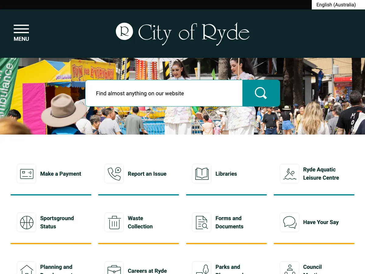 North Ryde Library's website