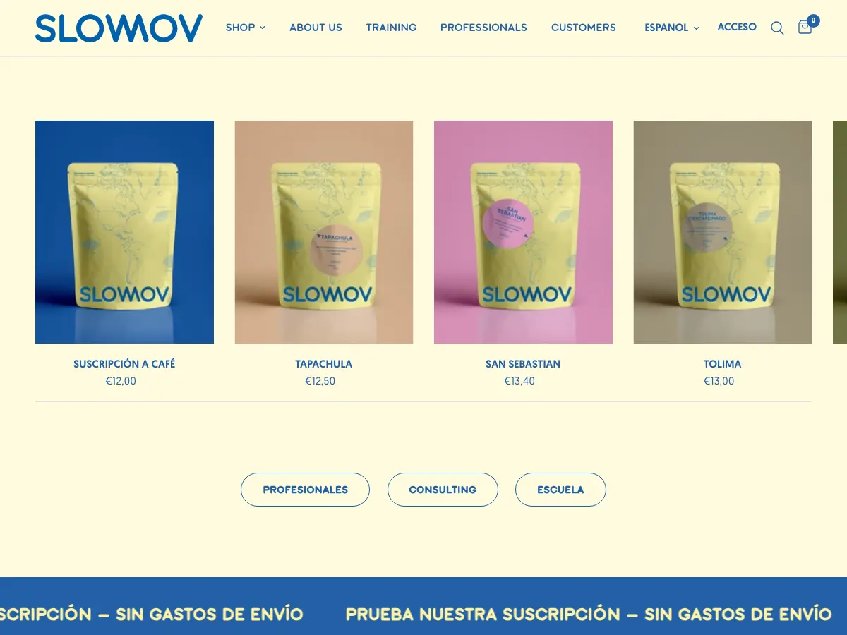 SlowMov's website