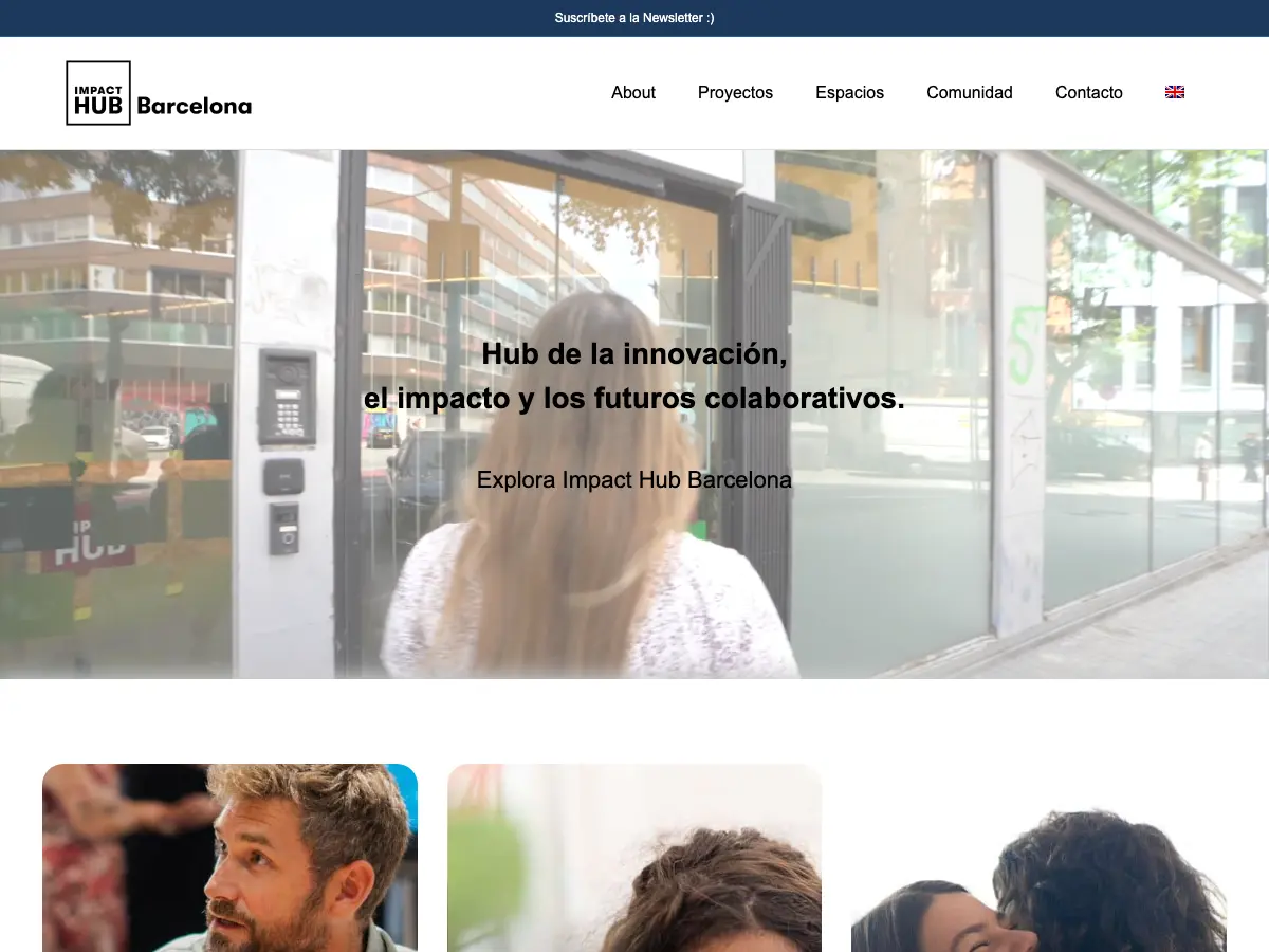 Impact Hub's website