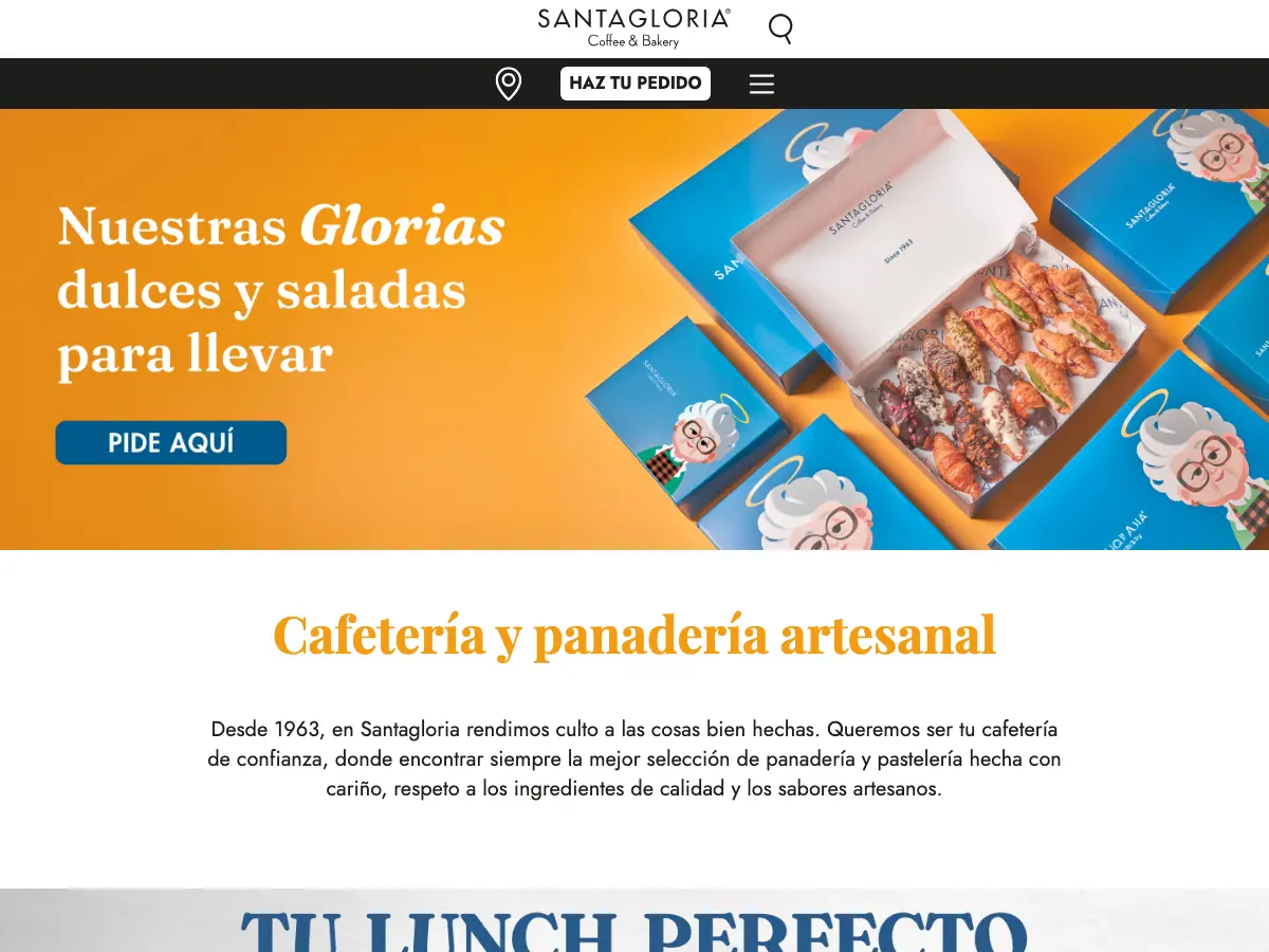 Santagloria's website