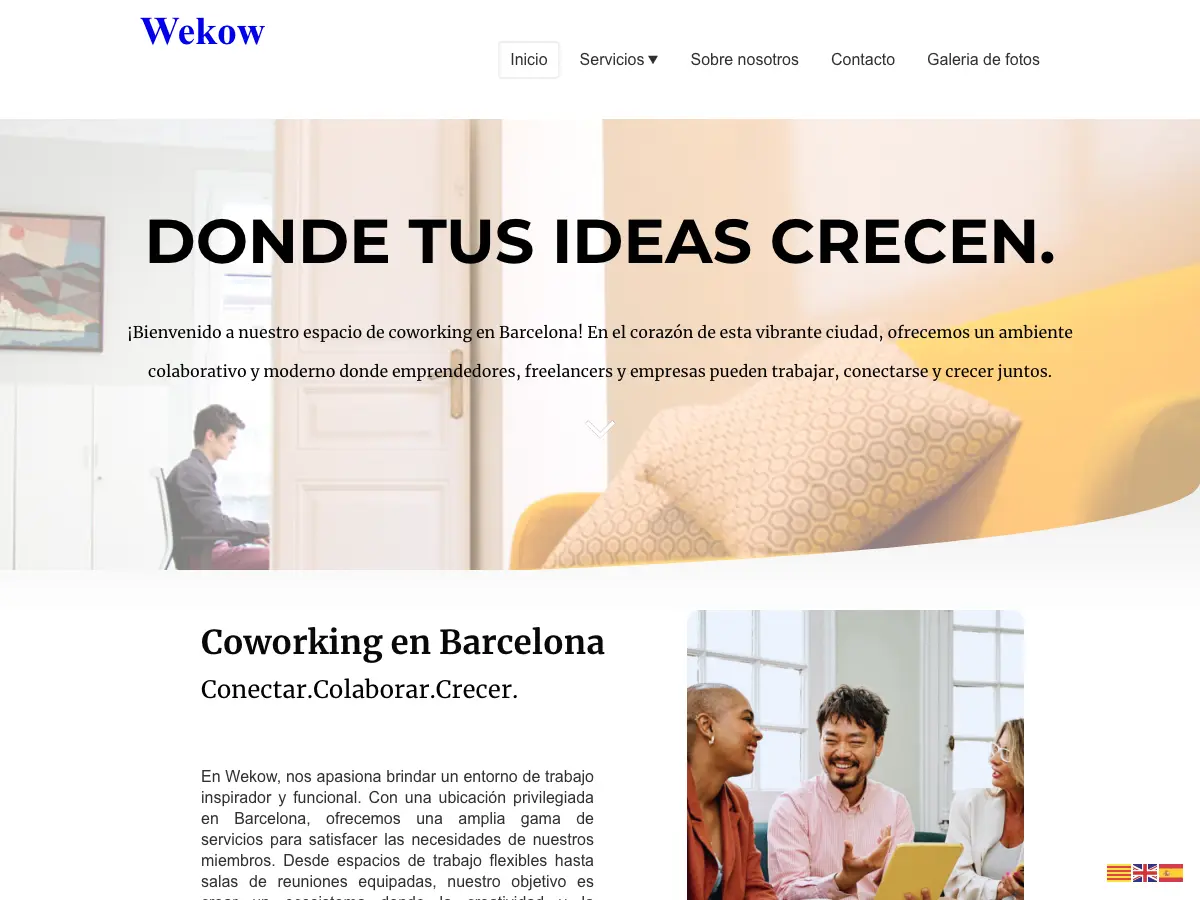 Wekow Business Community's website