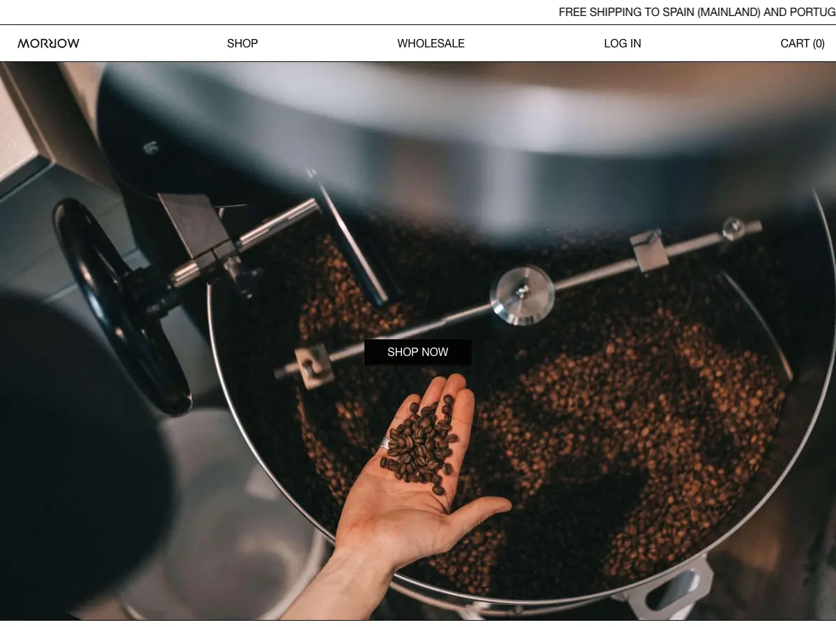 Morrow Coffee's website