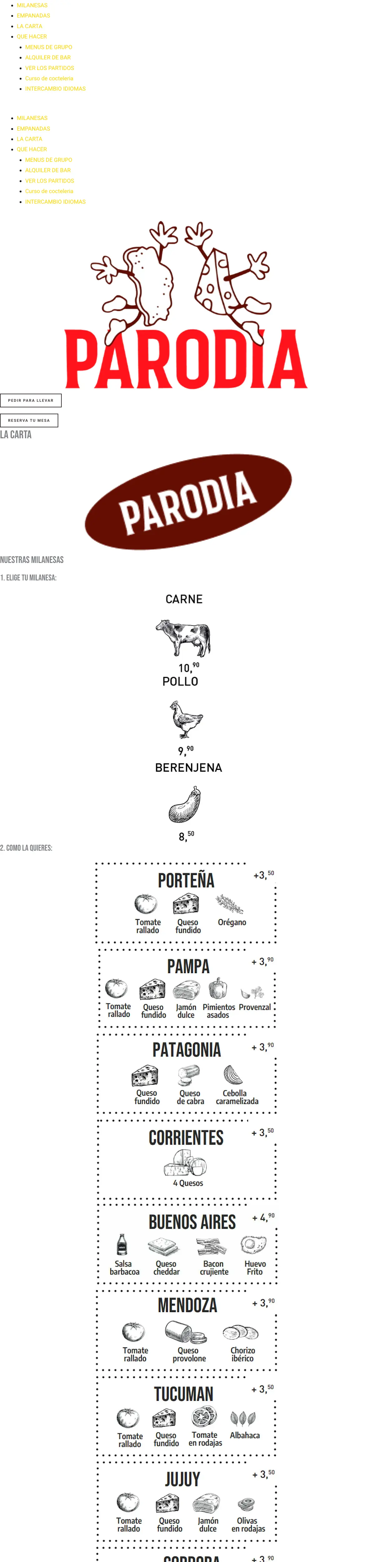 PARODIA | Milanesas & Empanadas, photo 1