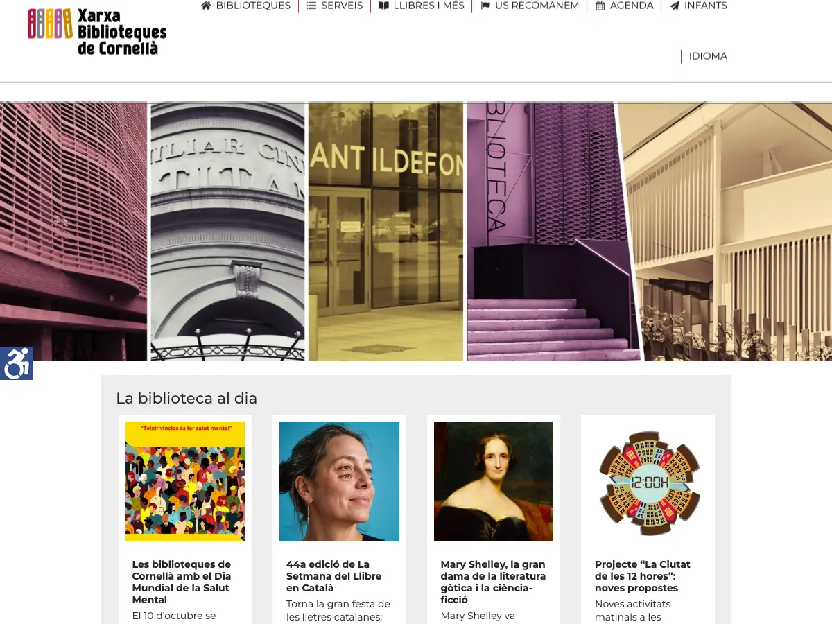 Biblioteca Sant Ildefons's website