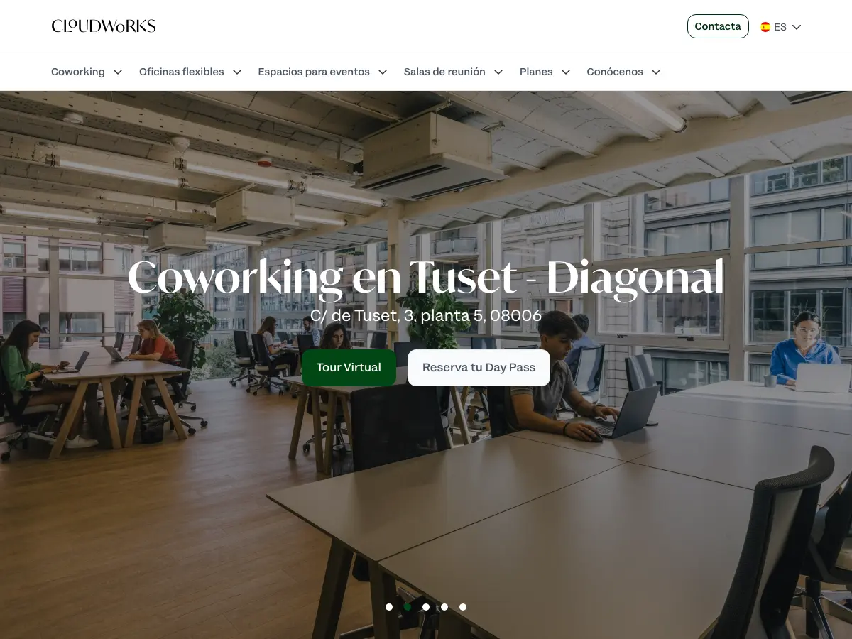 Cloudworks Tuset - Diagonal's website