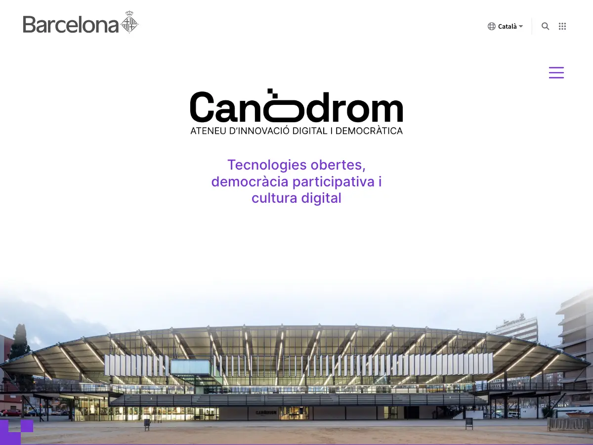 Canòdrom. Ateneu d'Innovació Digital i Democràtica's website