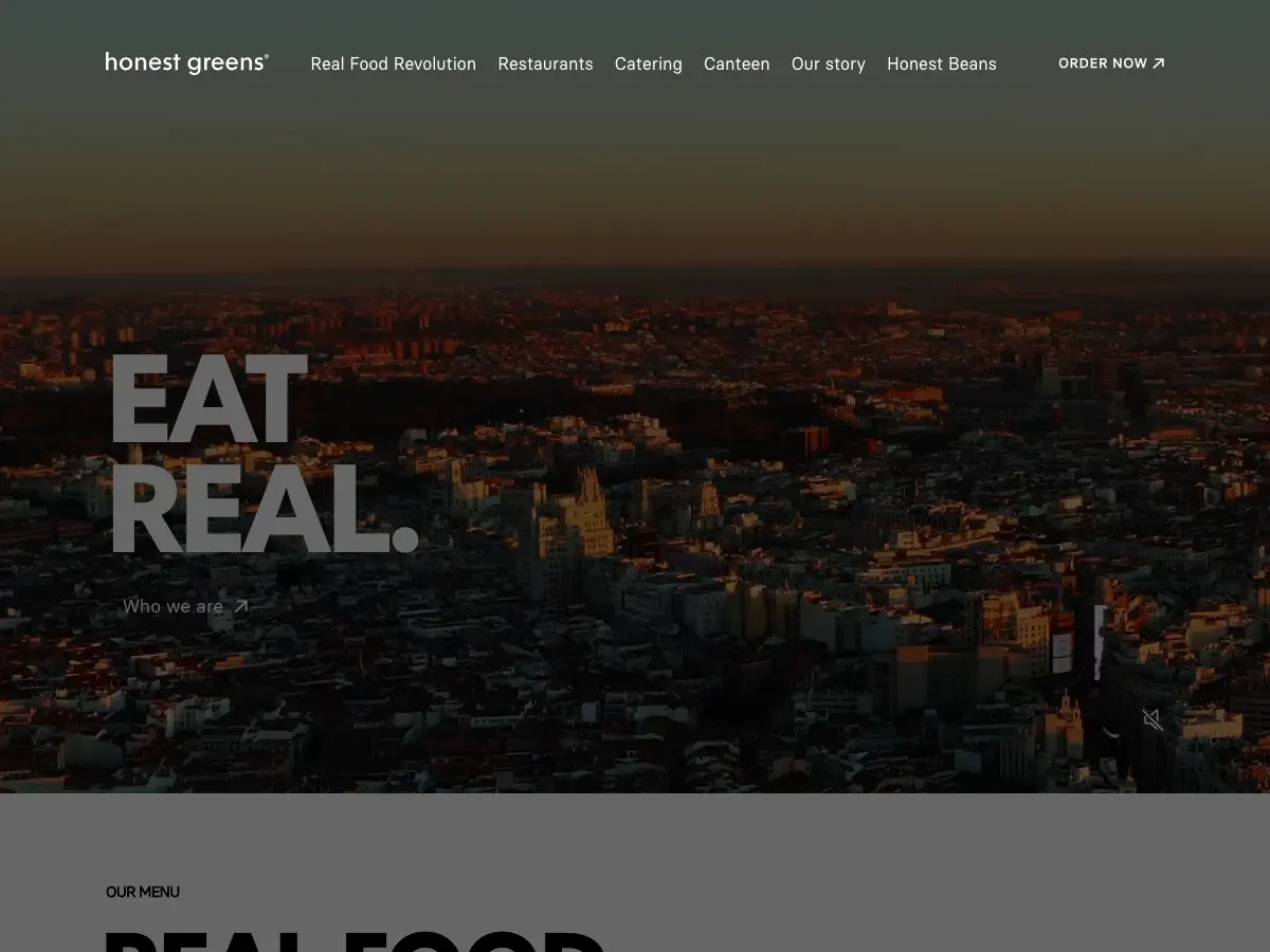 Honest Greens's website