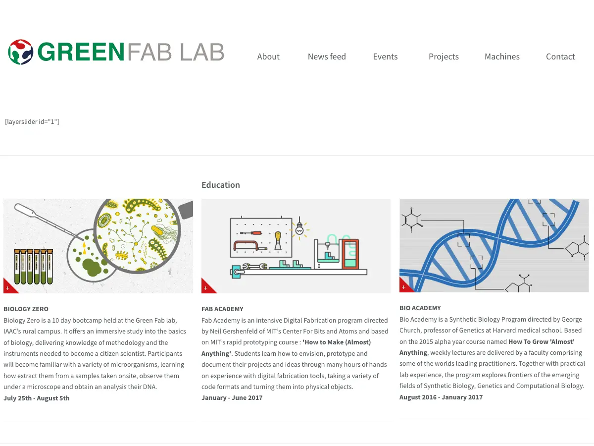 Valldaura Labs / Green FabLab's website