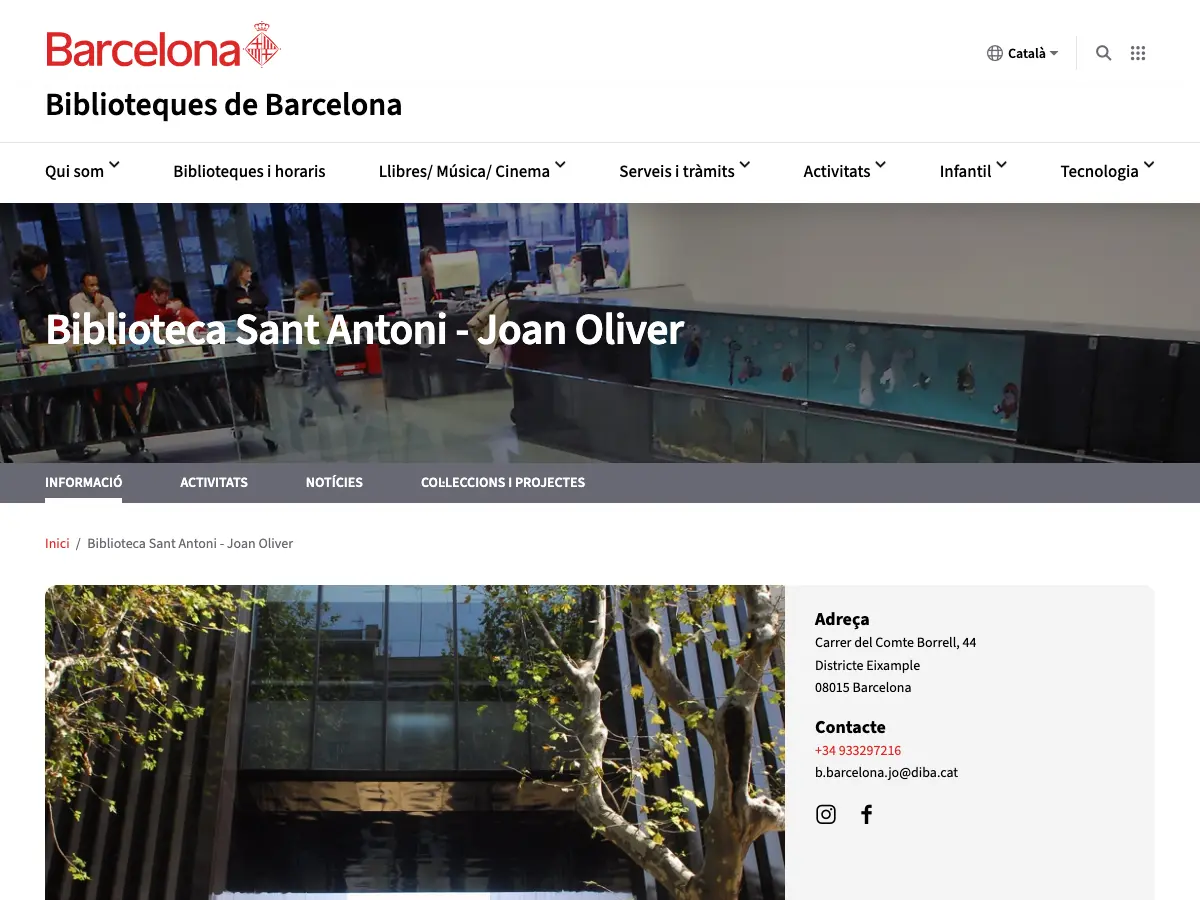 Biblioteca Sant Antoni - Joan Oliver's website