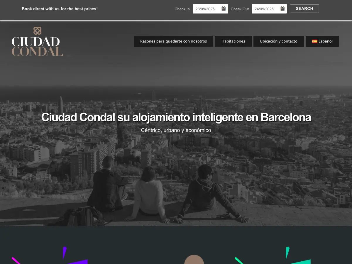 Ciudad Condal Hostal's website