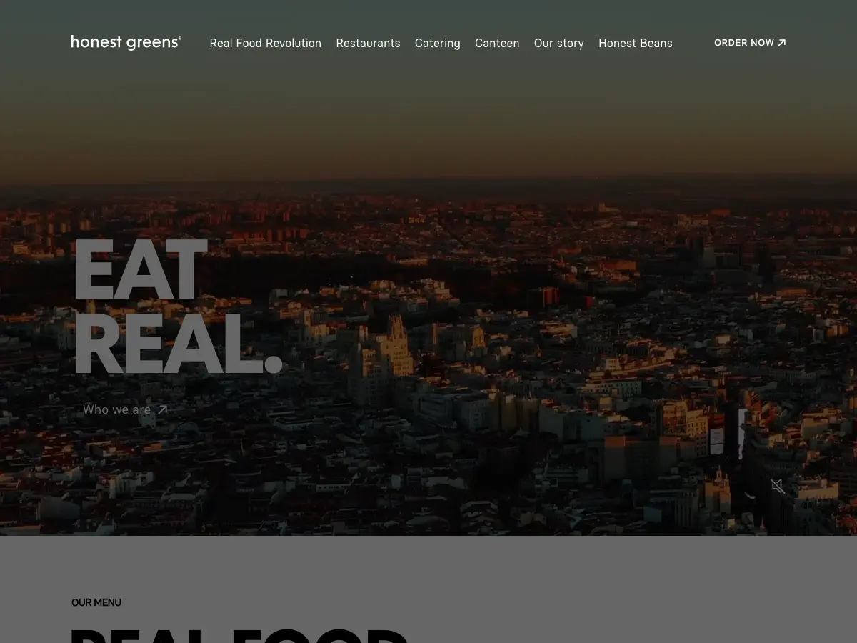 Honest Greens's website