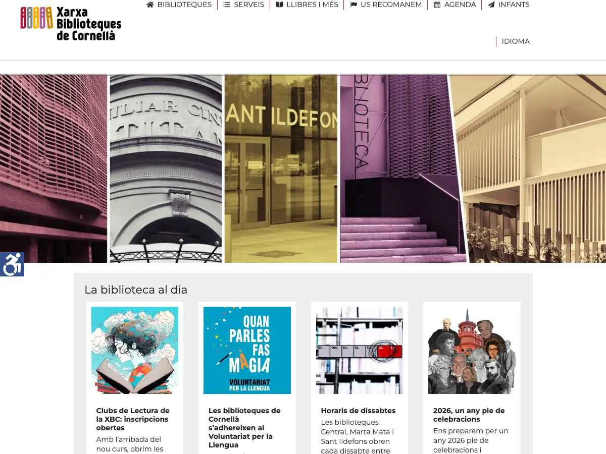 Biblioteca Marta Mata's website