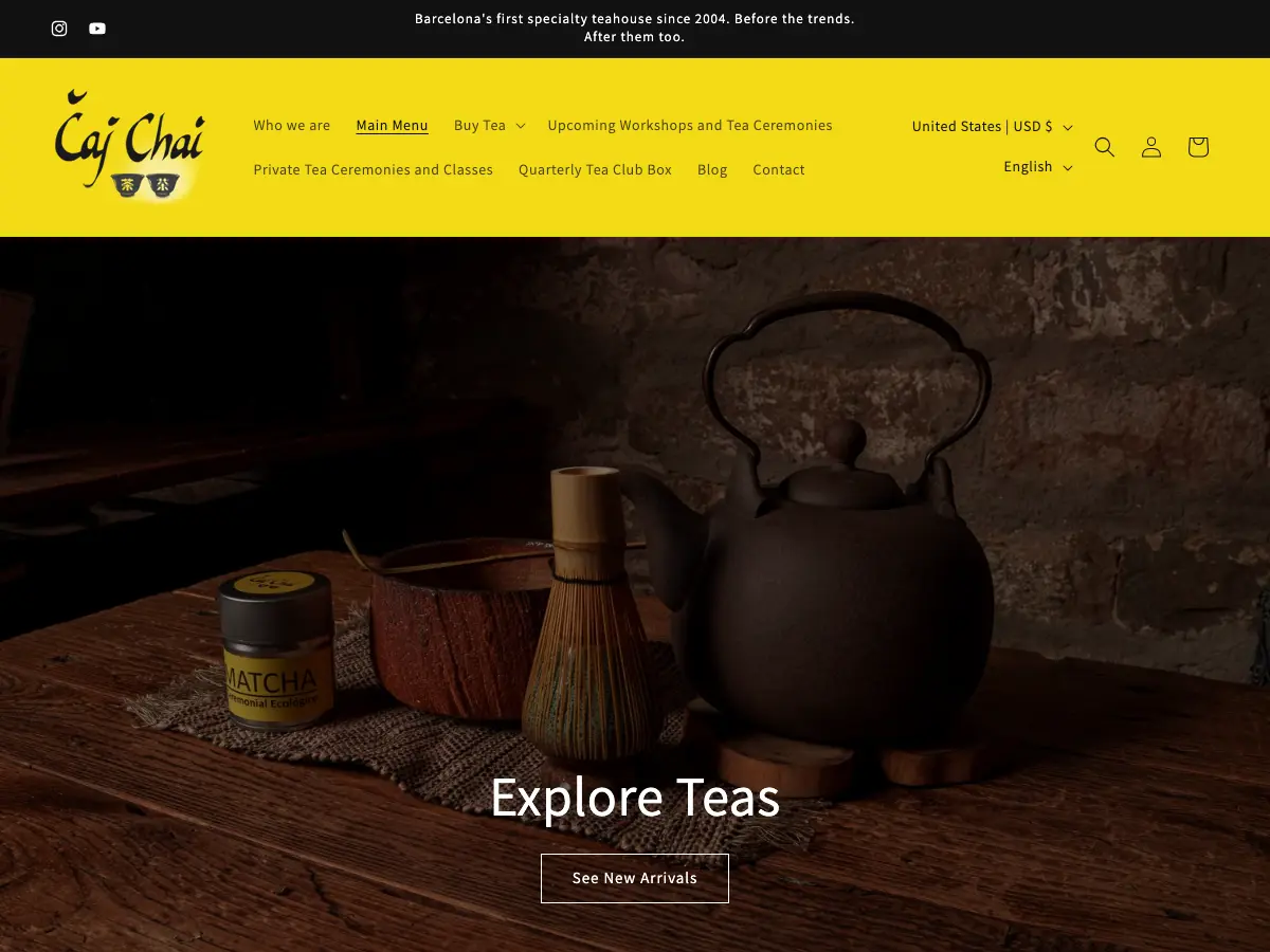 Caj Chai's website