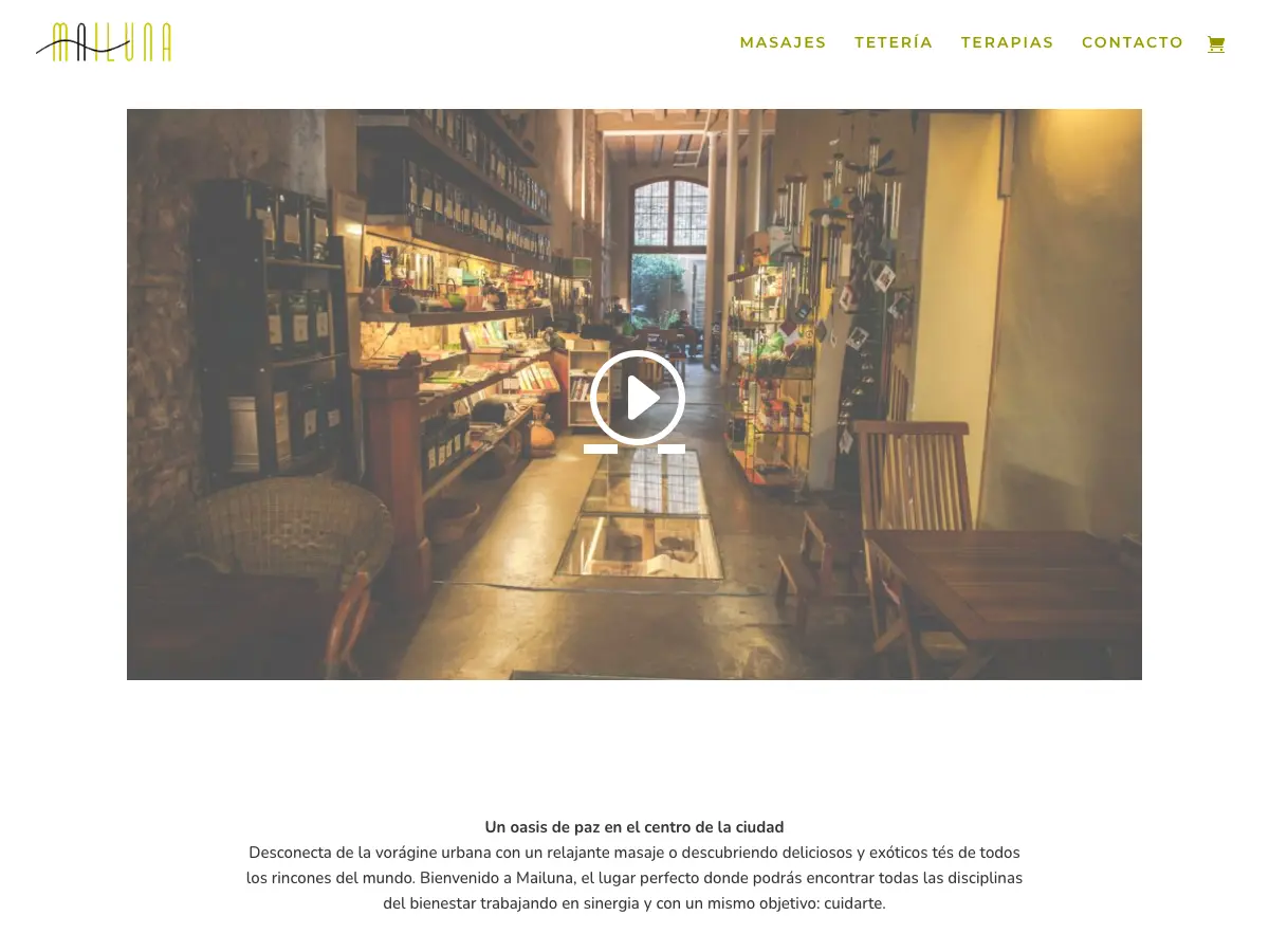 Tetería Mailuna's website