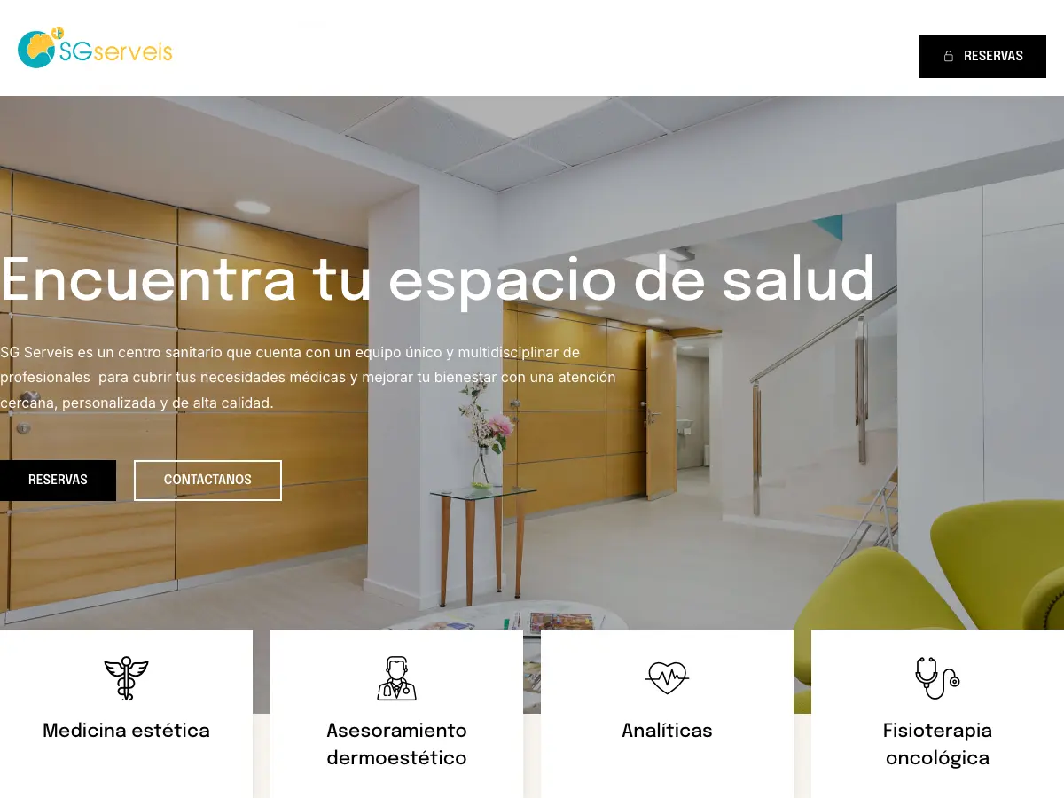 SG Serveis's website