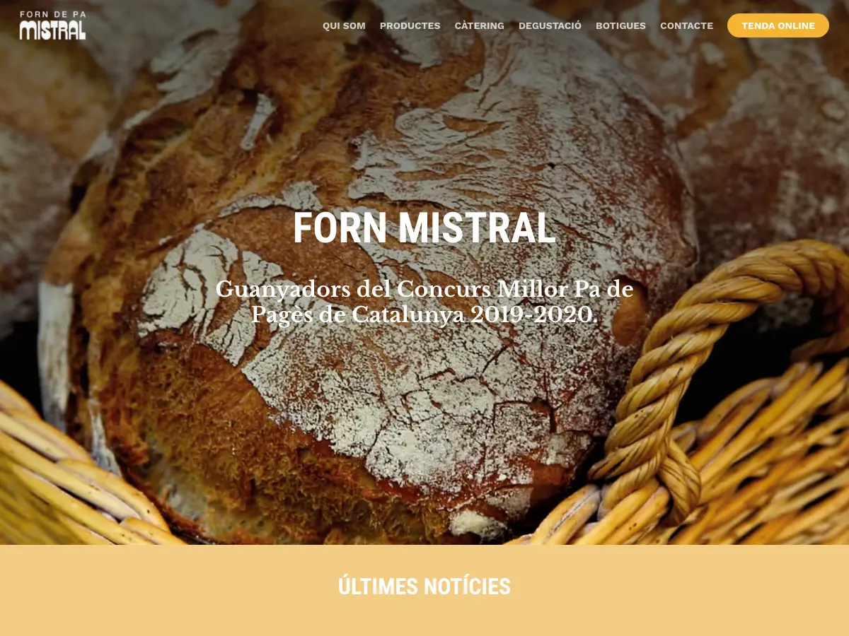 Forn Mistral's website