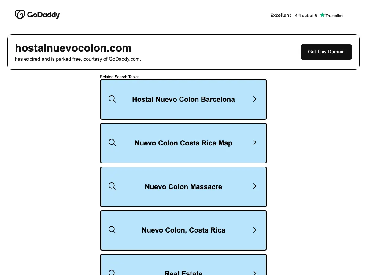 Hostal Nuevo Colón's website