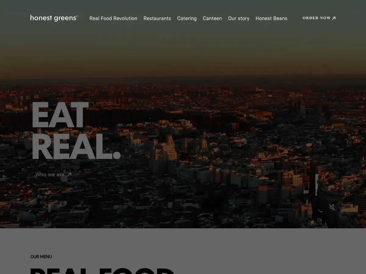 Honest Greens's website