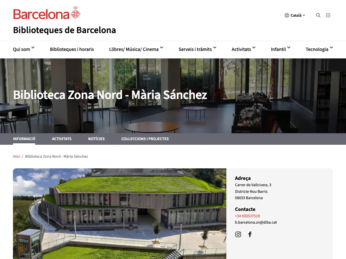 Biblioteca Zona Nord - Mària Sánchez's website