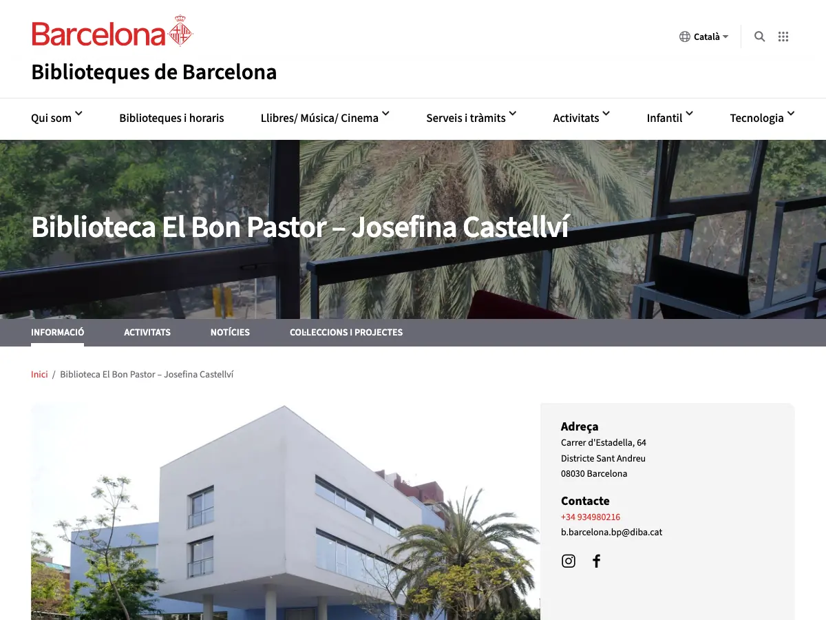 Biblioteca Bon Pastor - Josefina Castellví's website