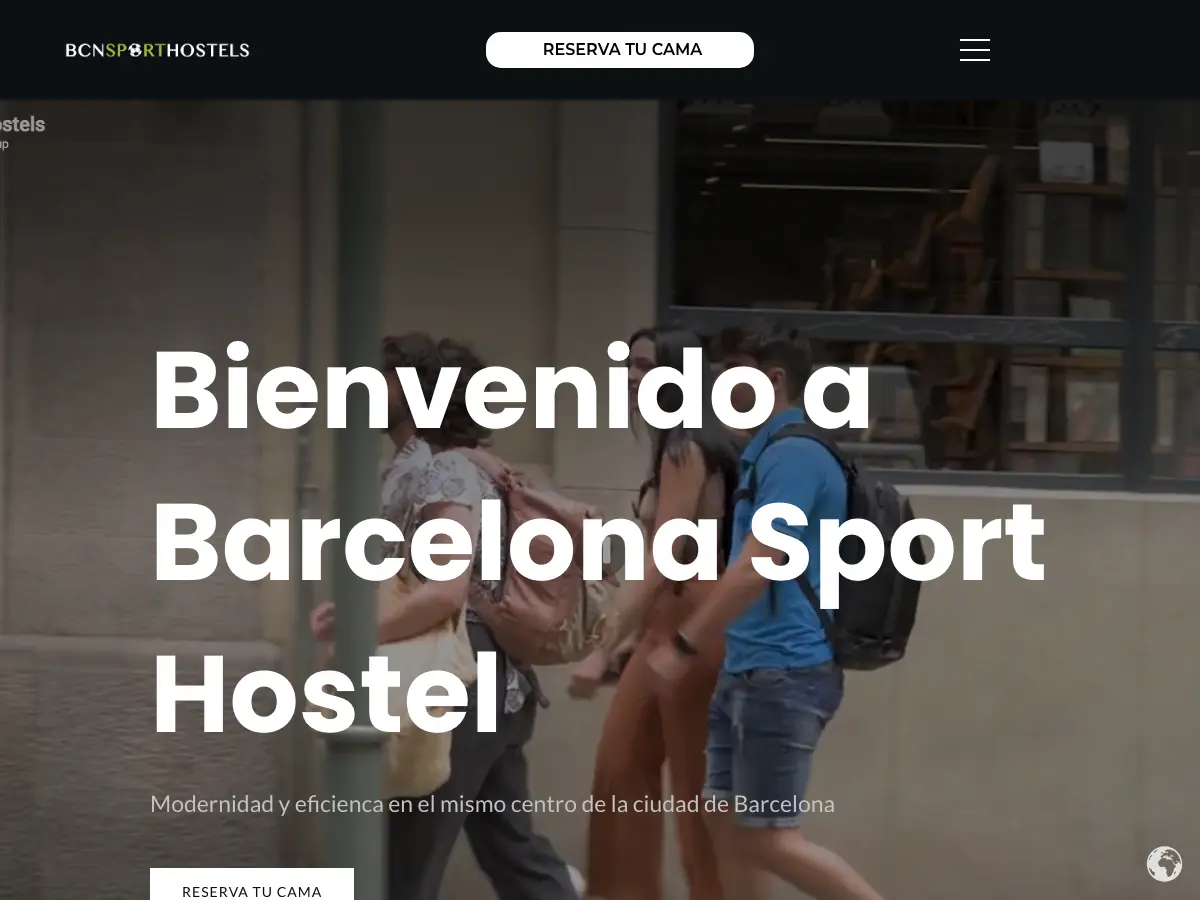 Bcnsporthostels's website