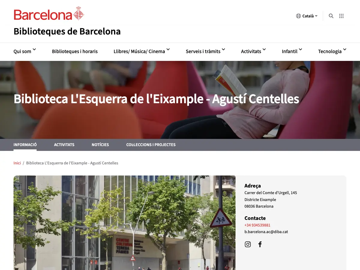 Biblioteca Esquerra de l'Eixample - Agustí Centelles's website