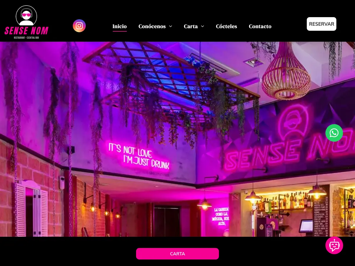 Sense Nom's website