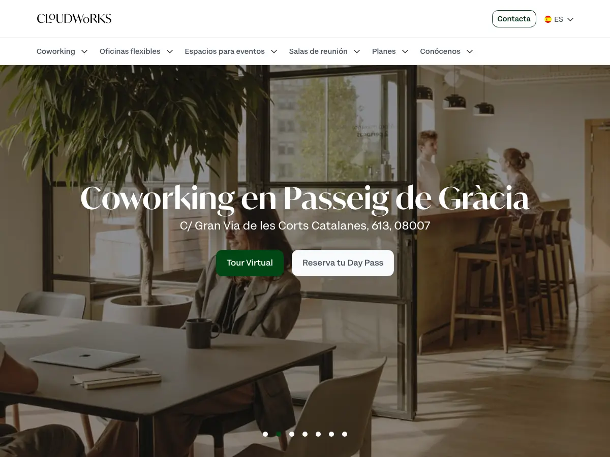 Cloudworks Passeig de Gràcia's website