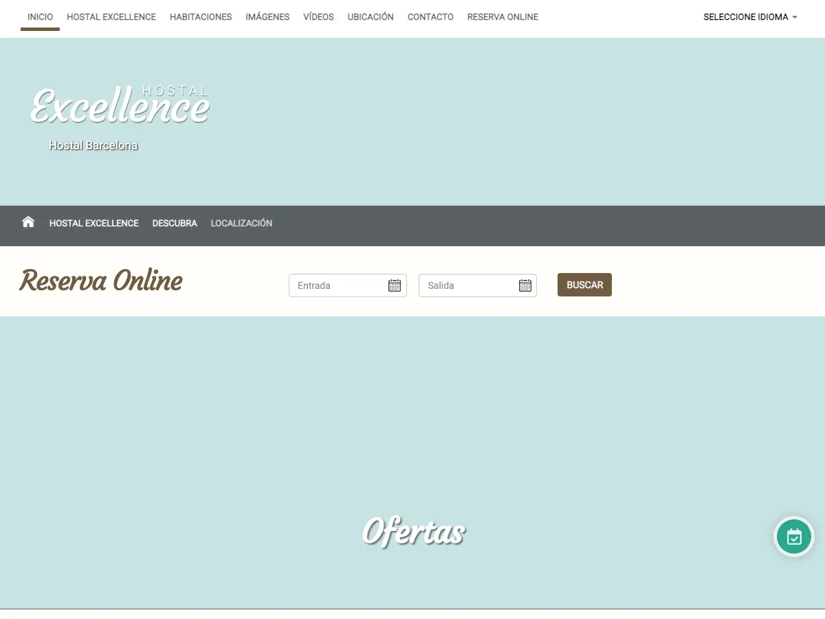 Hostal Excellence's website