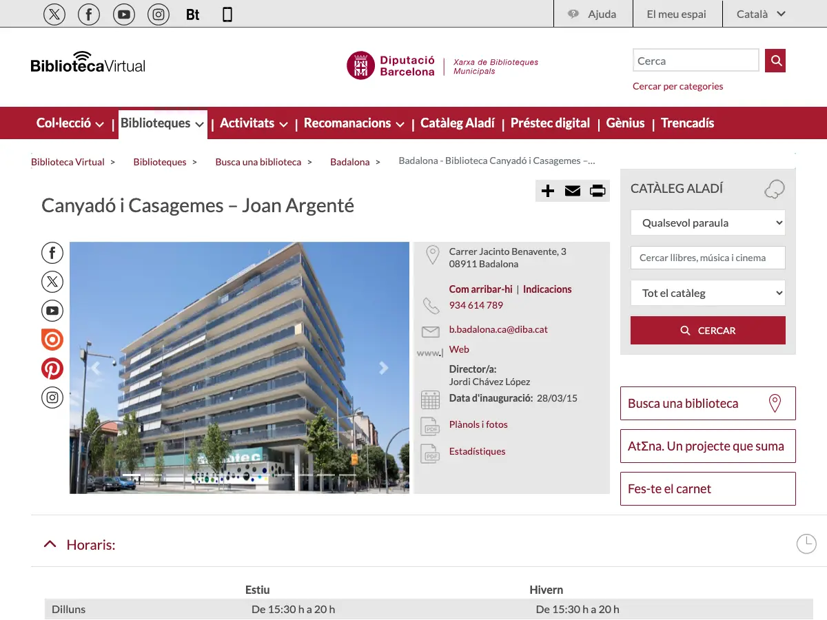 Canyadó i Casagemes Joan Argenté's website
