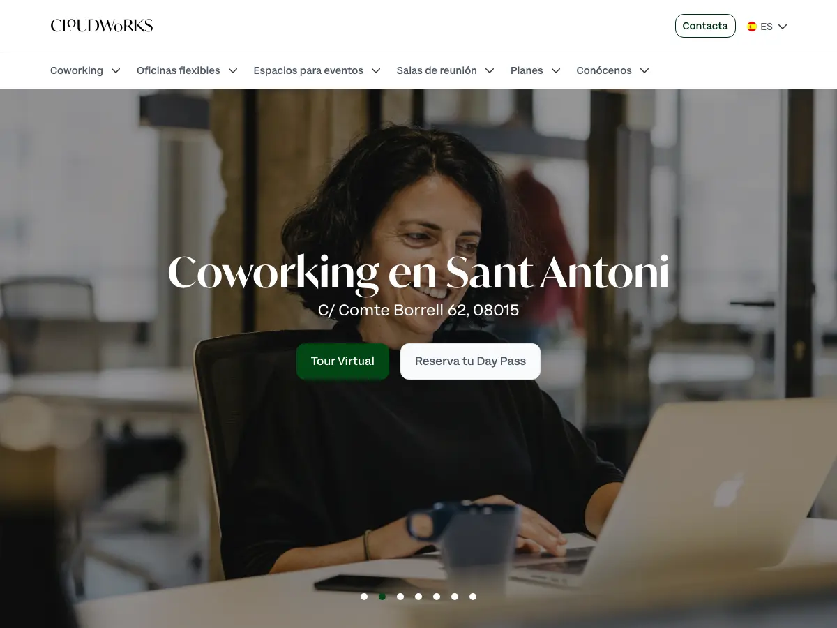 Cloudworks Sant Antoni's website