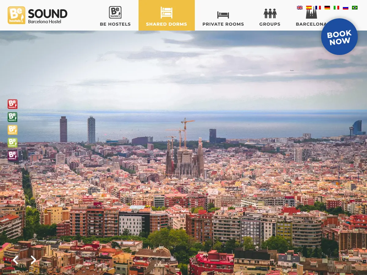 Be Sound Hostel's website