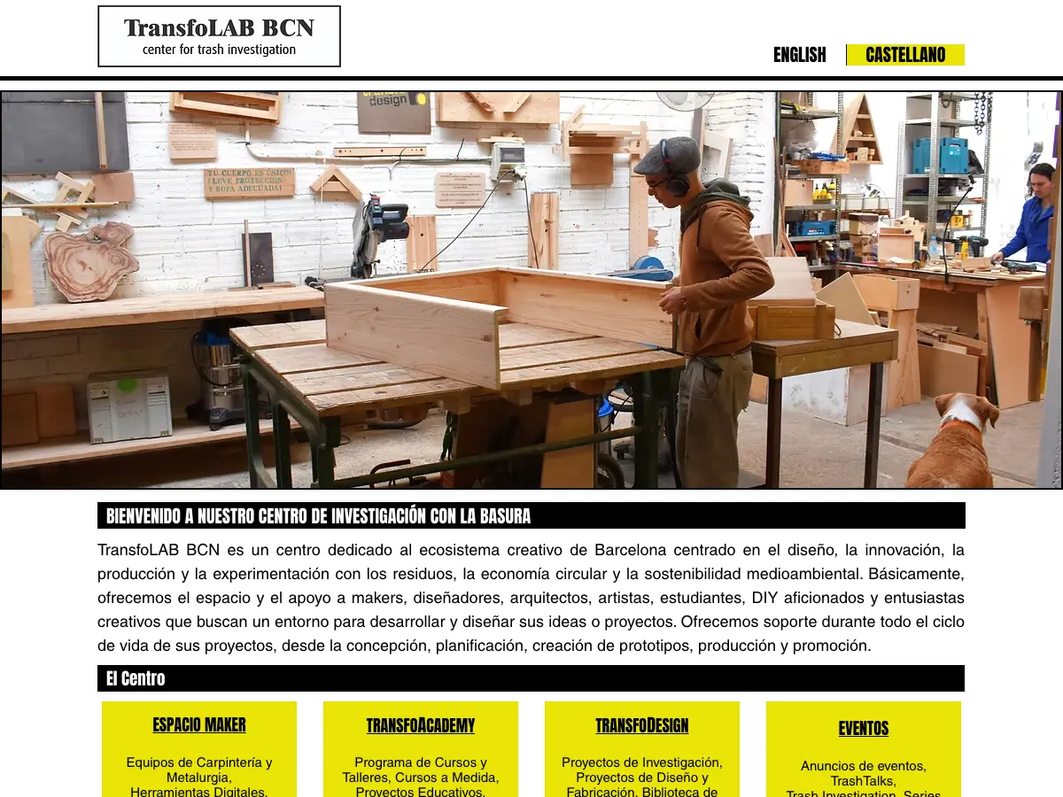 Transfolab's website