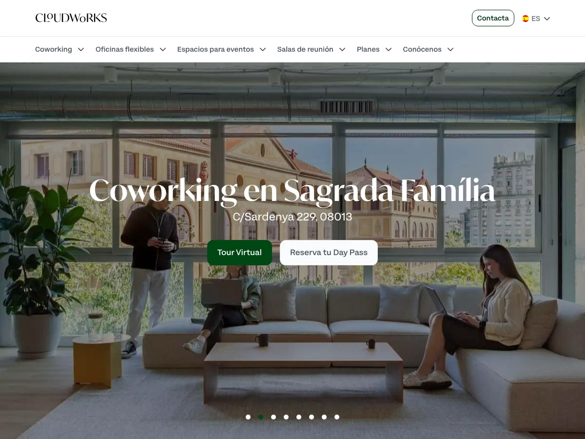 Cloudworks Sagrada Família's website