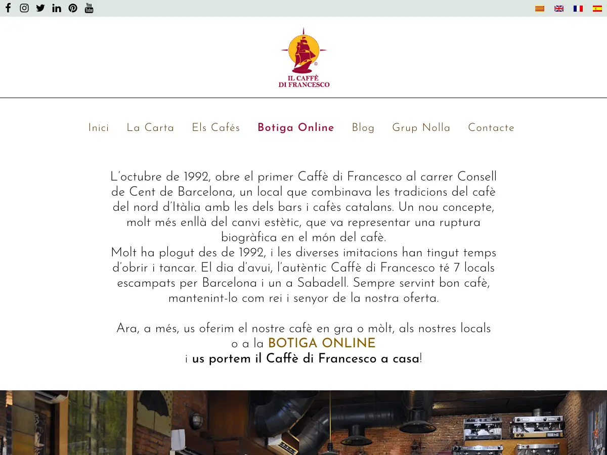 Il Caffè di Francesco's website