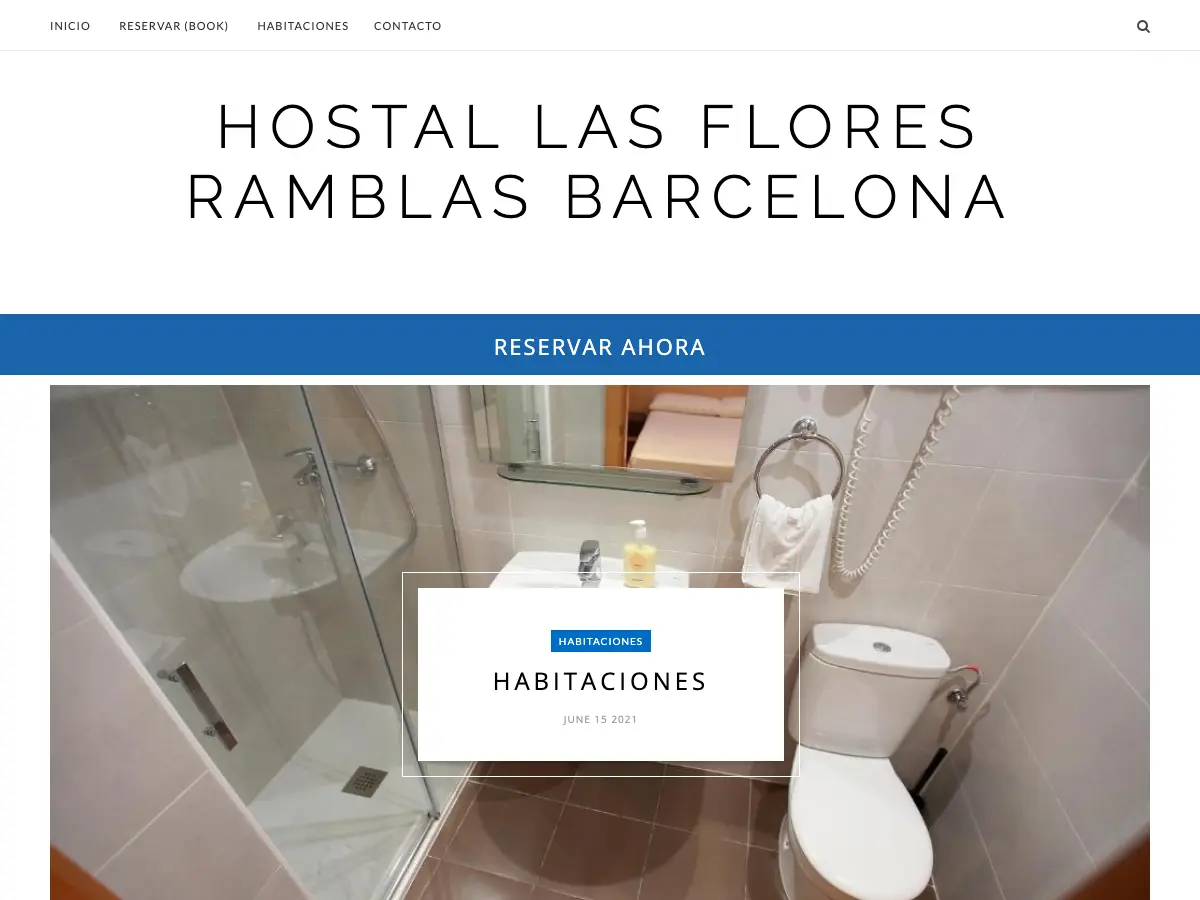 Hostal Las Flores Ramblas's website