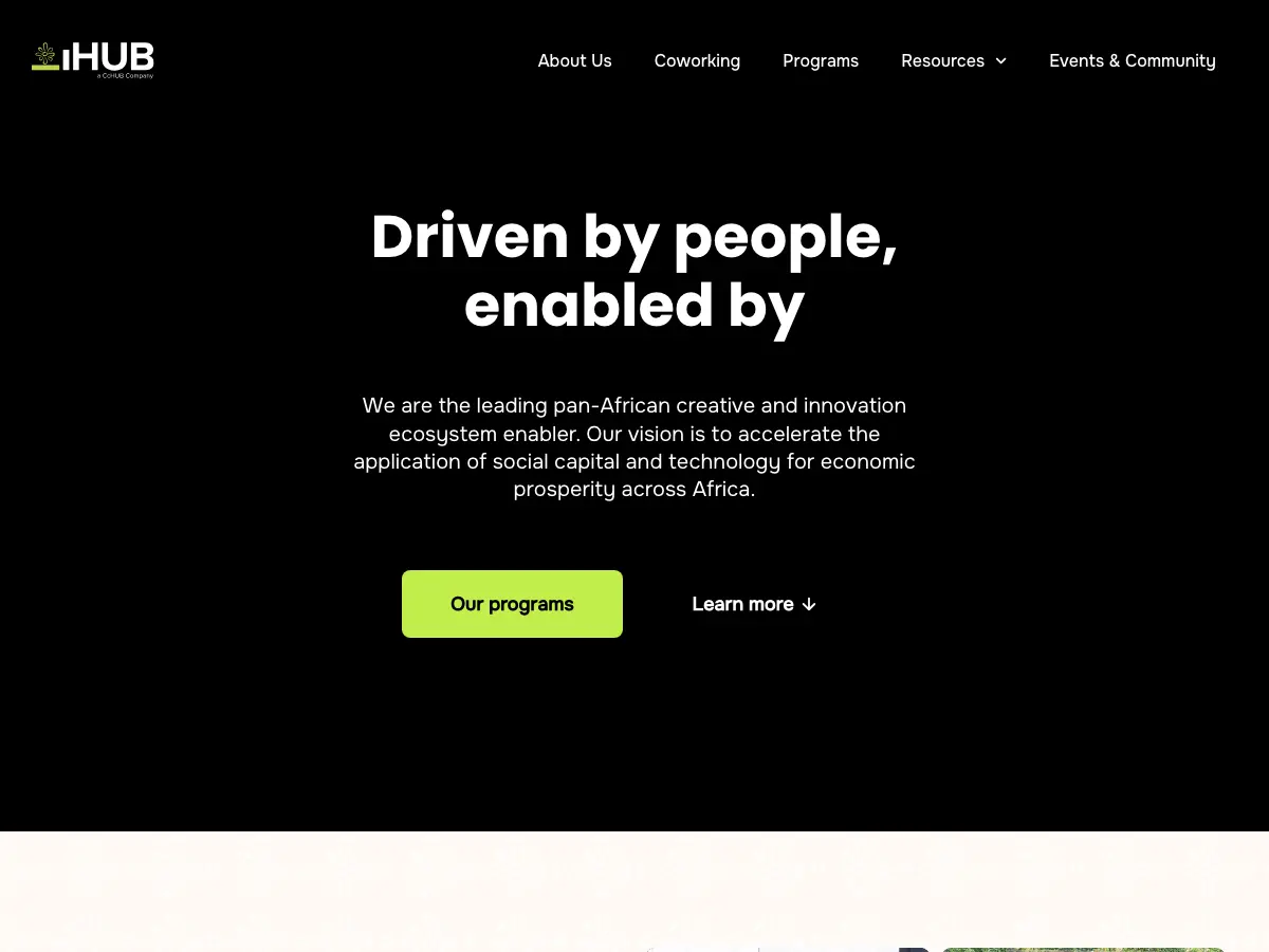iHub's website