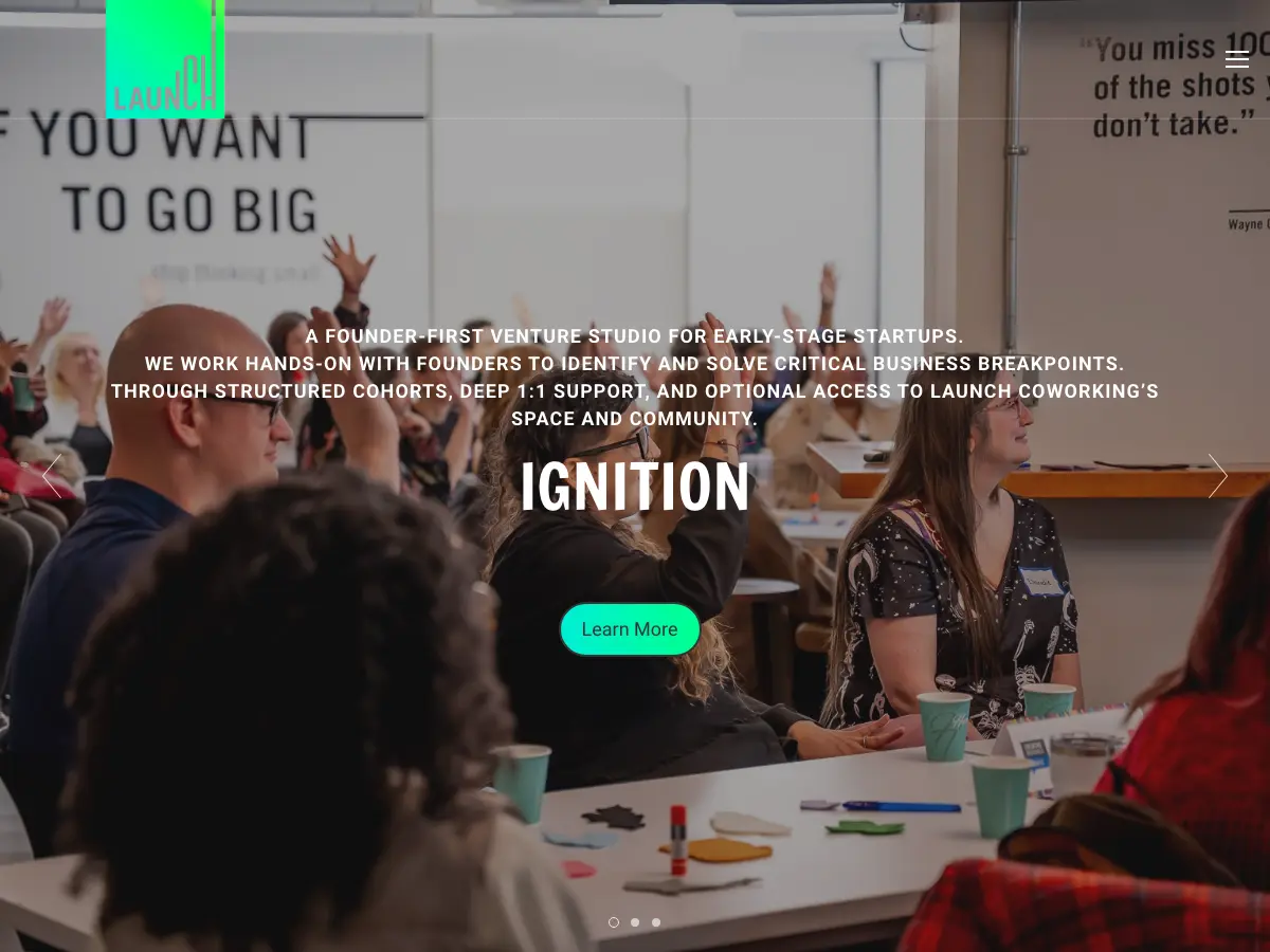 Launch Coworking's website