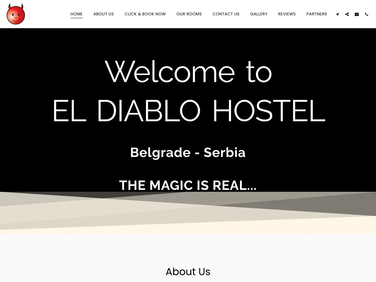 ElDiablo Hostel's website