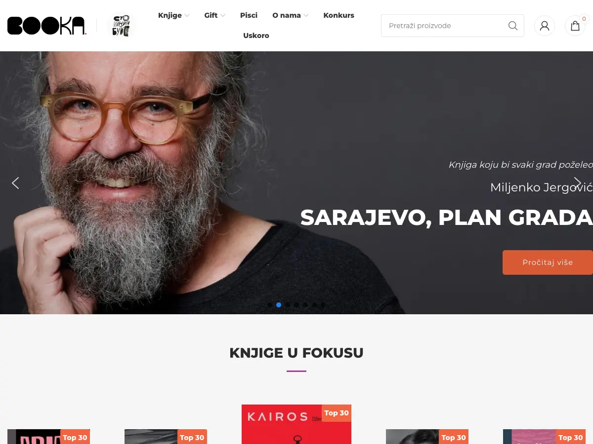 Bookastore's website