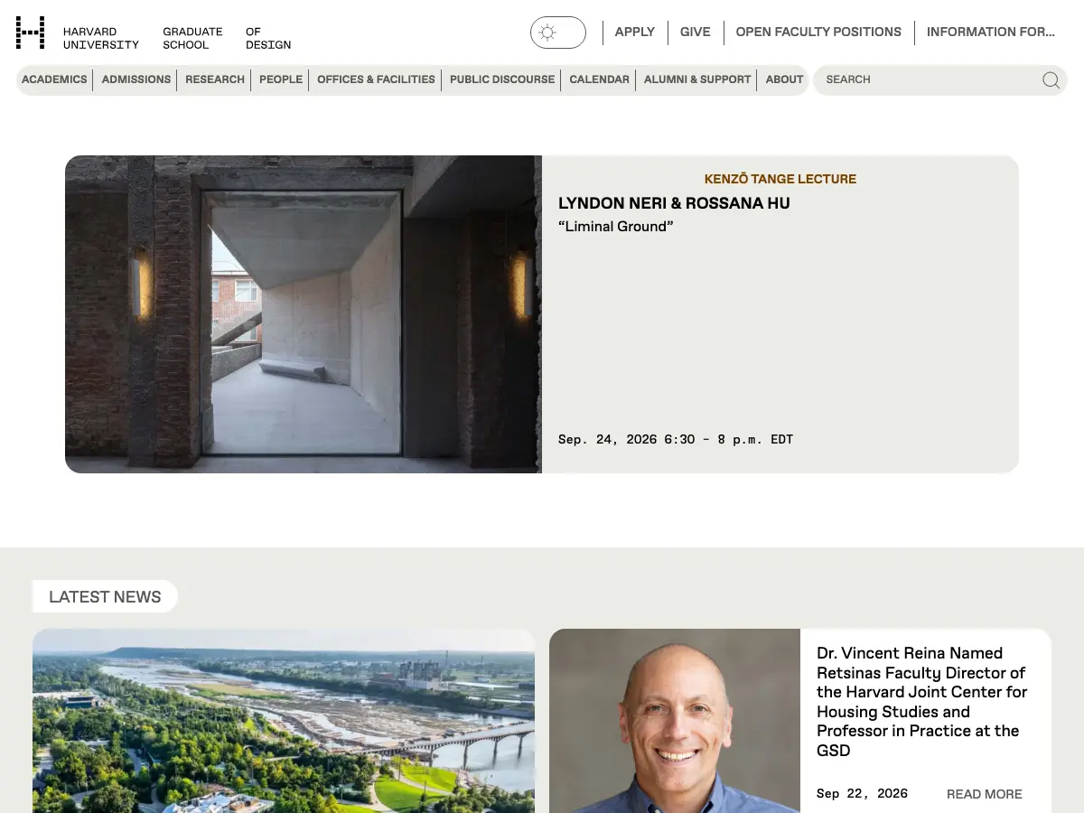 Frances Loeb Library's website