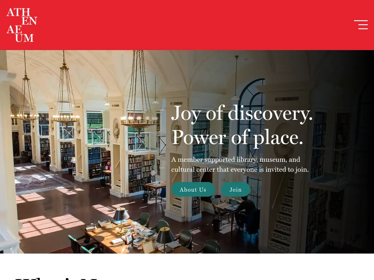 Boston Athenaeum's website