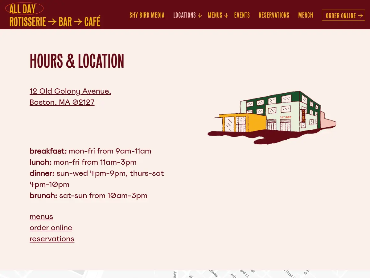 Shy Bird's website