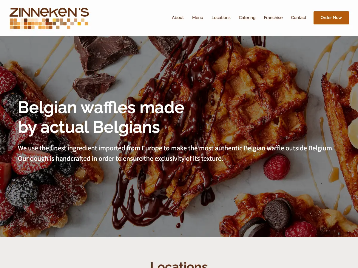 Zinneken's Belgian waffles | Harvard square's website