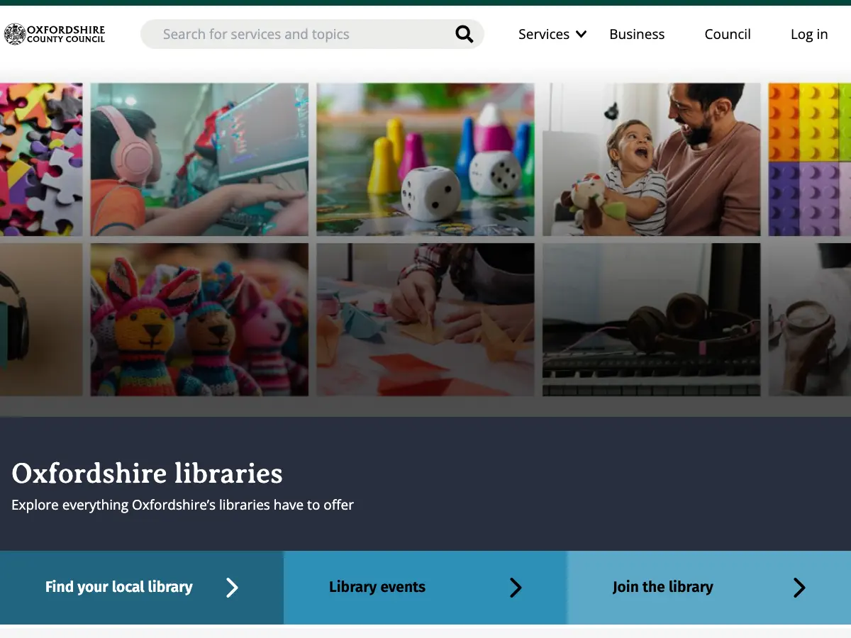 Wychwood Library's website