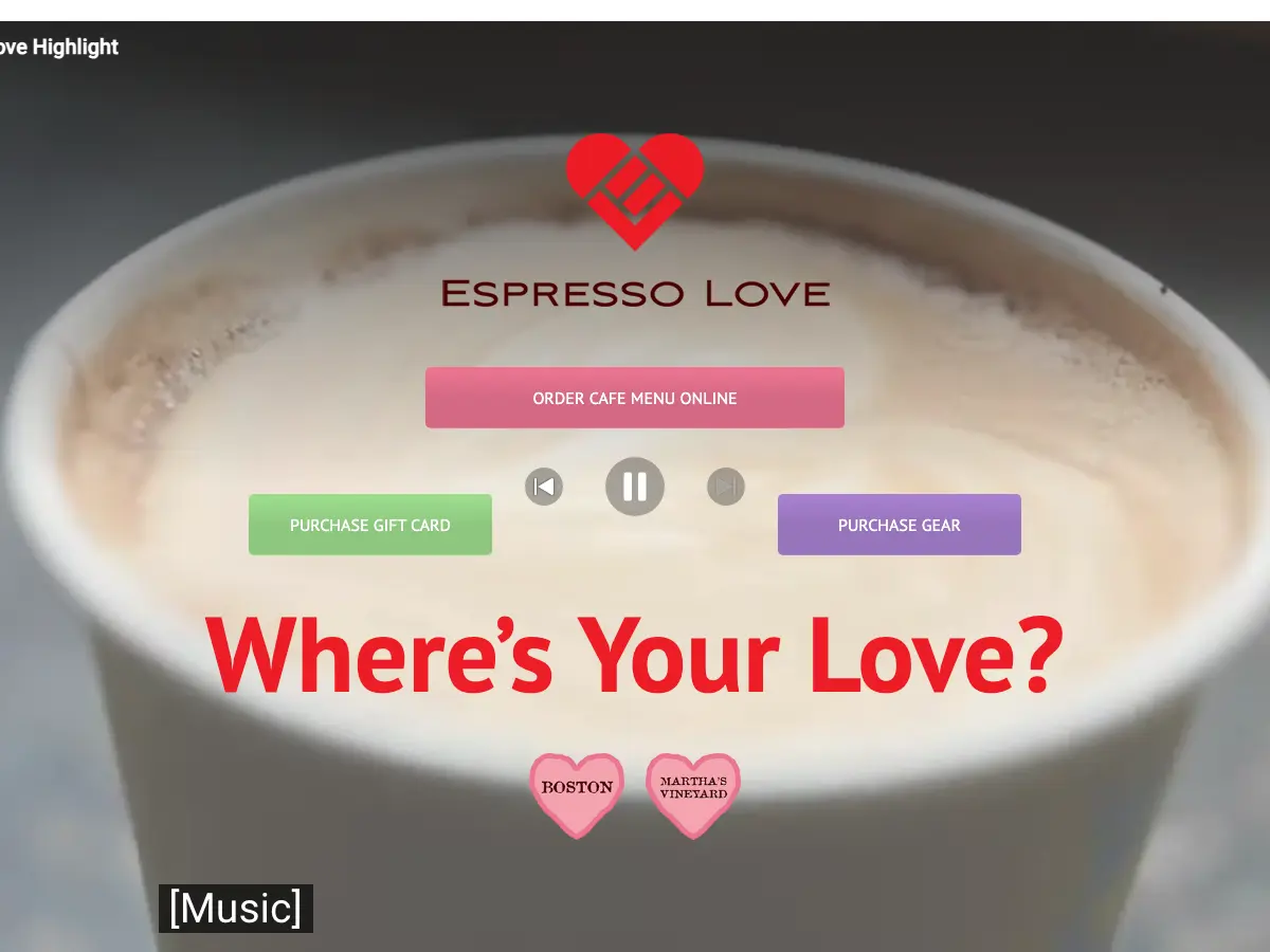 Espresso Love's website
