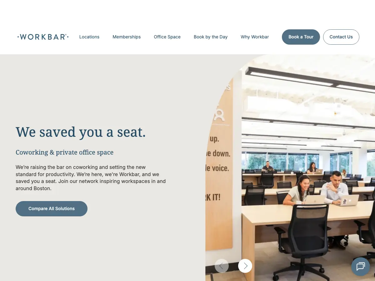 Workbar Back Bay's website