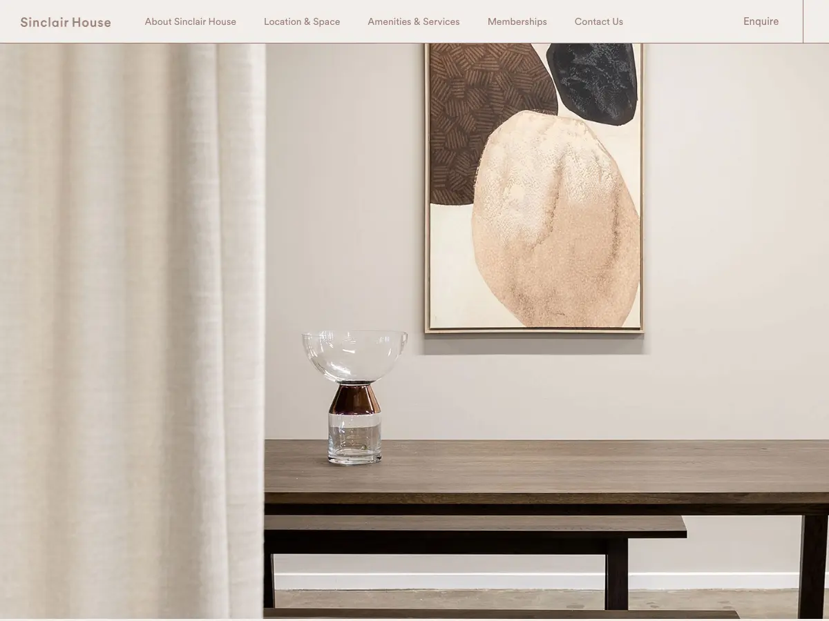 Sinclair House's website