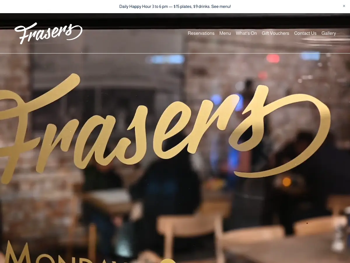 Frasers's website